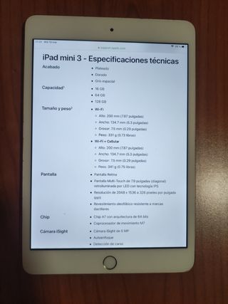 iPad Mini 3 de 16 GB
