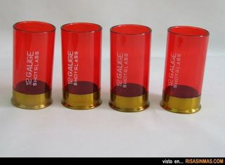 Set Vasos de chupito Cartuchos Escopeta