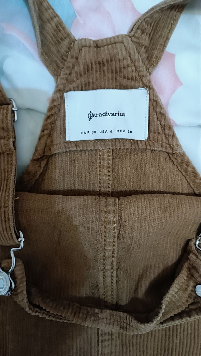 Peto vestido de pana Stradivarius T-38