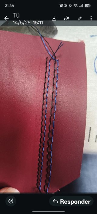 Maquina de coser columna