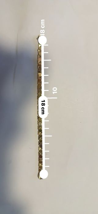 Pulsera 18 kilates 3 oros oferta dia del padre 950