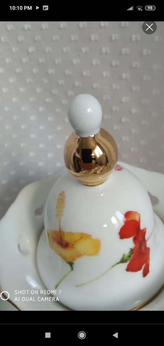 Juego té X6 LUMIERE Porcelana Belga.