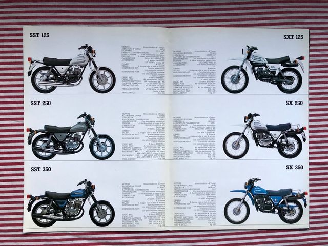 Depliant Moto Cagiva vintage