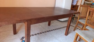 Mesa extensible madera 