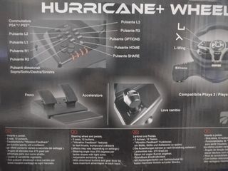 Volante pedaliera Hurricane PS3 PS4 PC SWITCH