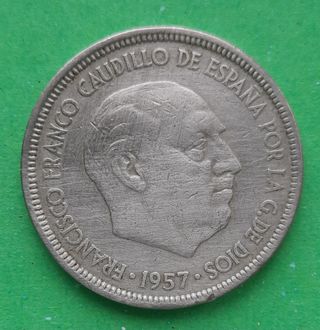 5 pesetas 1957 *61