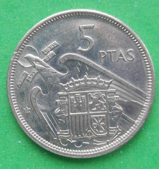 5 pesetas 1957
