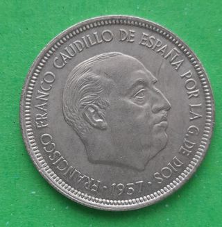 5 pesetas 1957