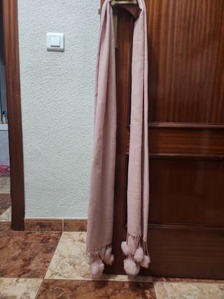 Bufanda borlones en rosita