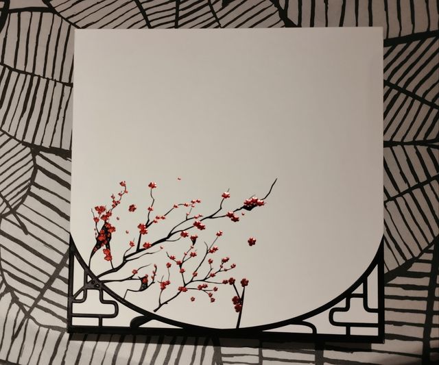 Pañuelo de seda bordado – NUEVO con etiqueta