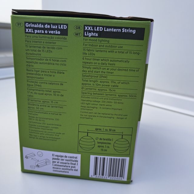 Guirlanda de bombillas led. 2 cajas