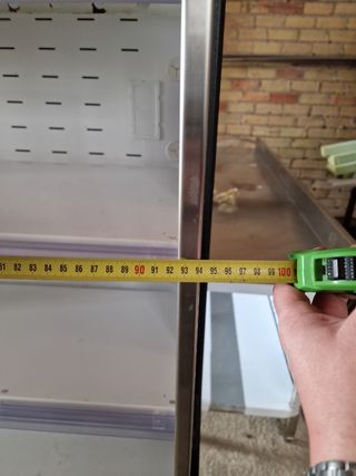 Vitrina vertical nevera lacteos