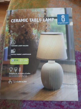 Lámpara de mesa cerámica