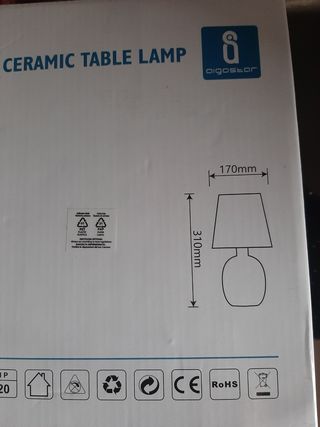 Lámpara de mesa cerámica