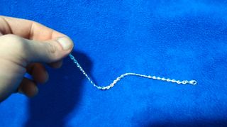 Pulsera plata de ley cadena simple