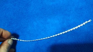 Pulsera plata de ley cadena clasica