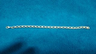 Pulsera cadena gruesa plata de ley