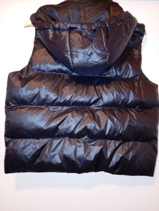 Chaleco acolchado impermeable capucha 