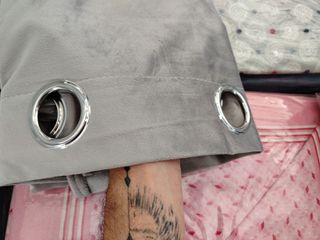 2 Tende Rene Velluto 135x275 Coprente Grigio