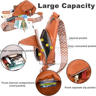 McBecdy Sling Bag Bolso Bandolera mujer