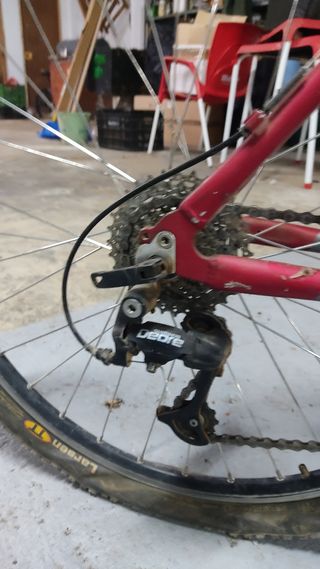 Bicicleta montaña Trek 3700 modificada