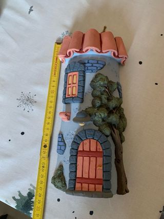 Mattonella in gesso dipinta a mano