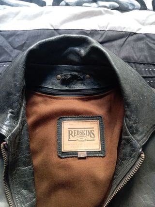 Cazadora de cuero Redskins