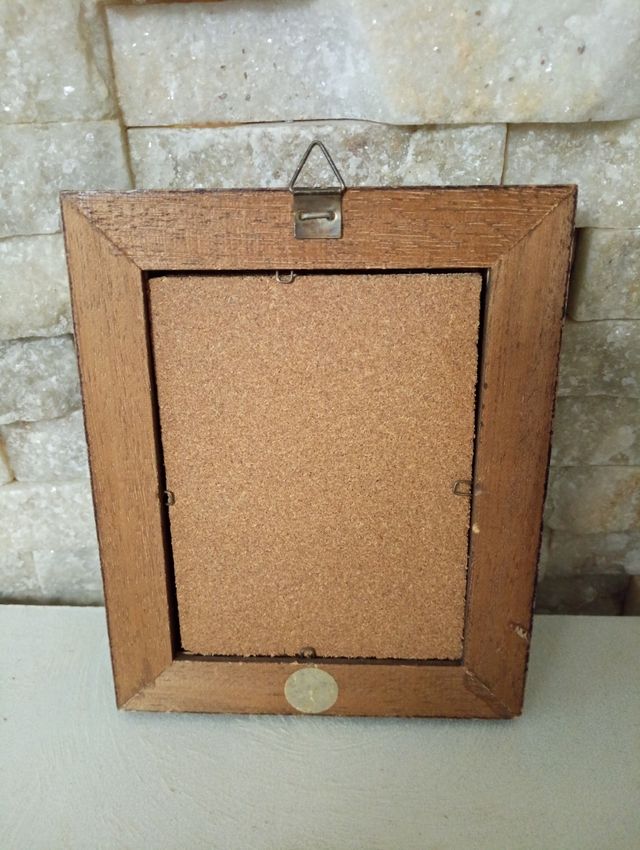 Quadretto con cornice in legno vintage