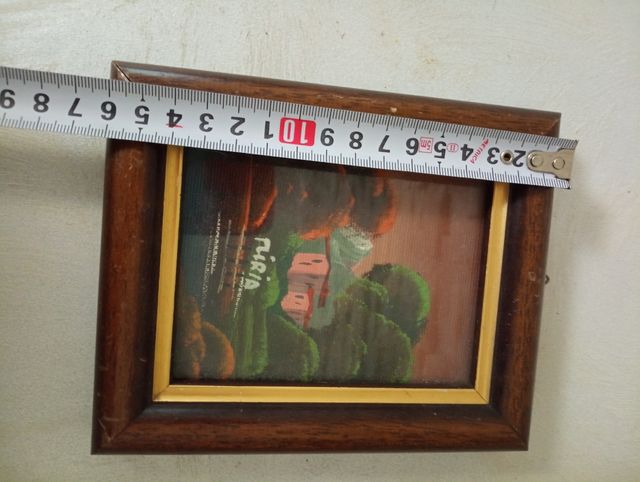 Quadretto con cornice in legno vintage