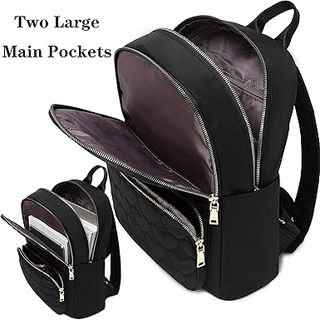 Mochila de mujer impermeable.