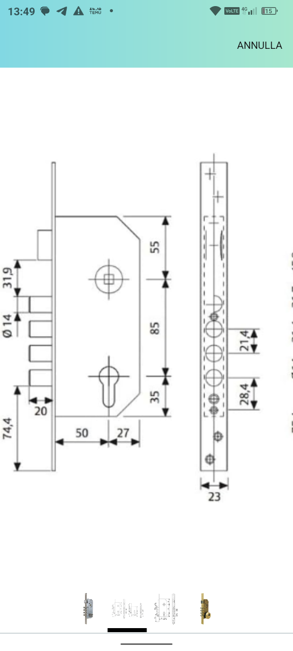 serratura e defender porta blindata TESA R200B