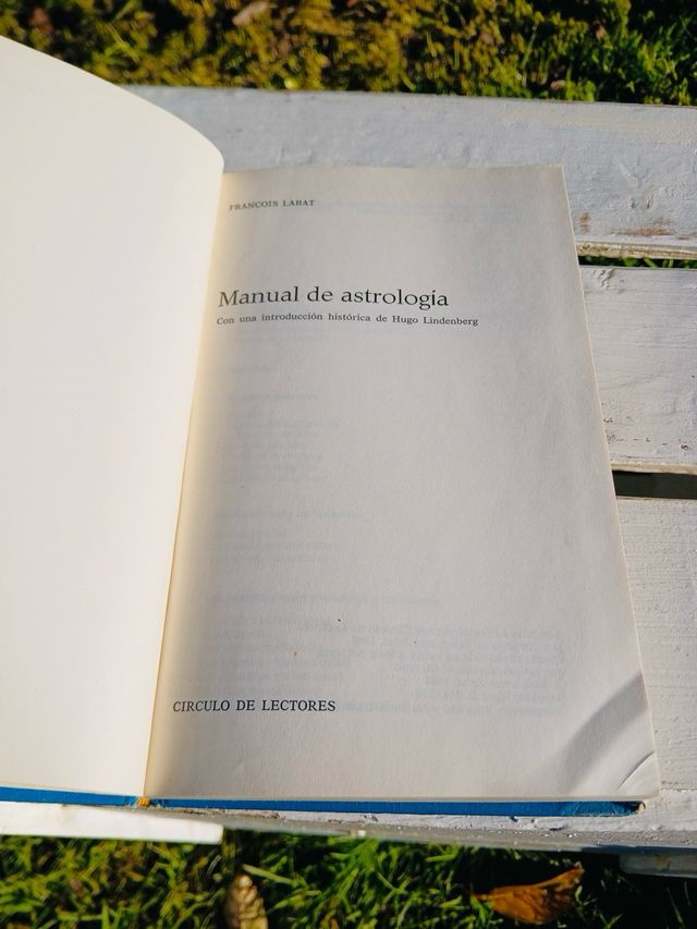 MANUAL DE ASTROLOGIA LIBRO CIRCULO DE LECTORES