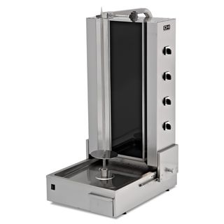ASADOR DE KEBAB ELECTRICO 4 ZONAS, MOTOR INFERIOR