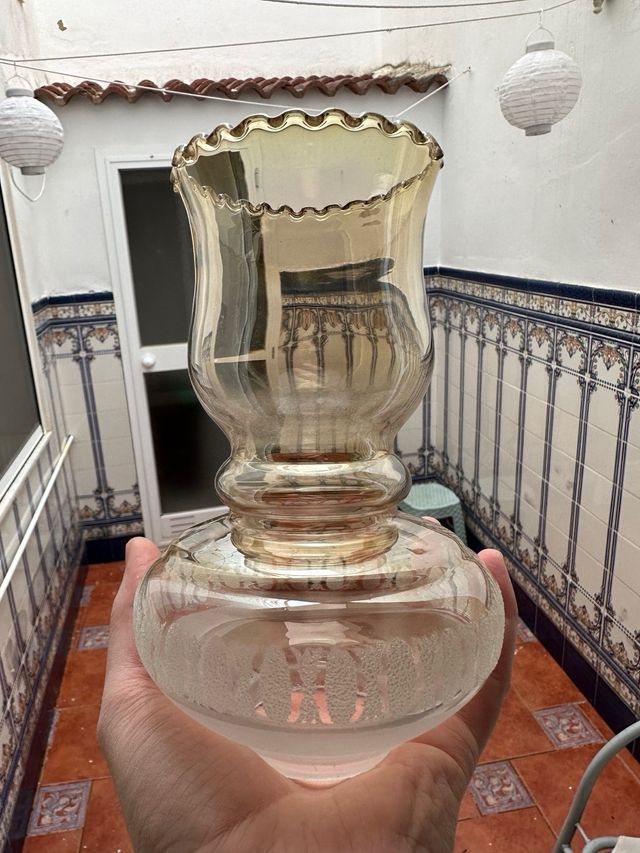 Lampara de techo de plata