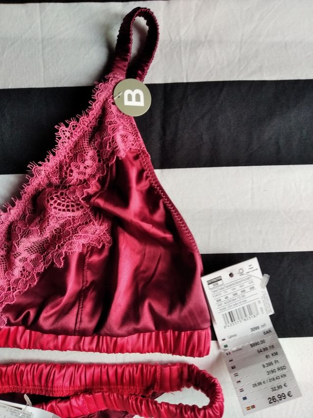 Conjunto sujetador y brasileña