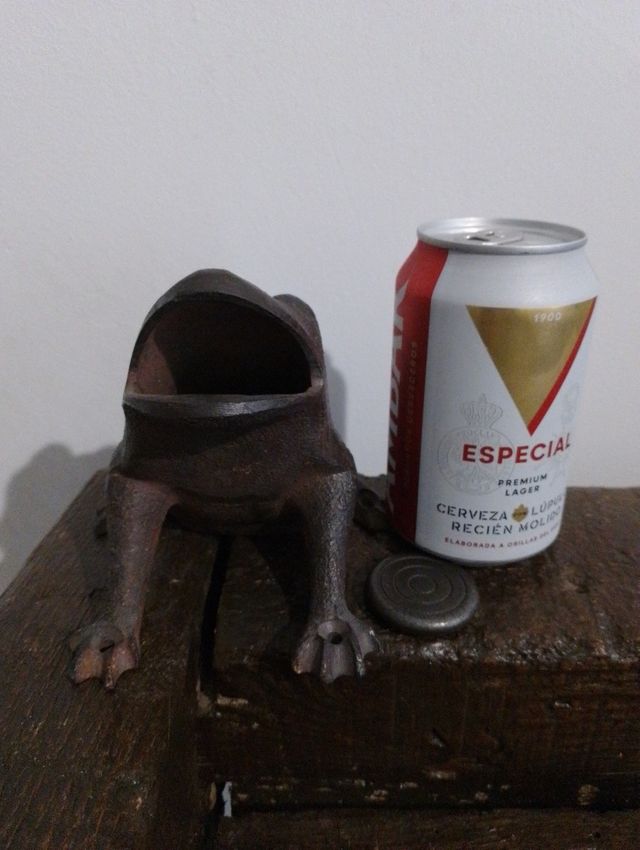 Vecchia rana e patatine