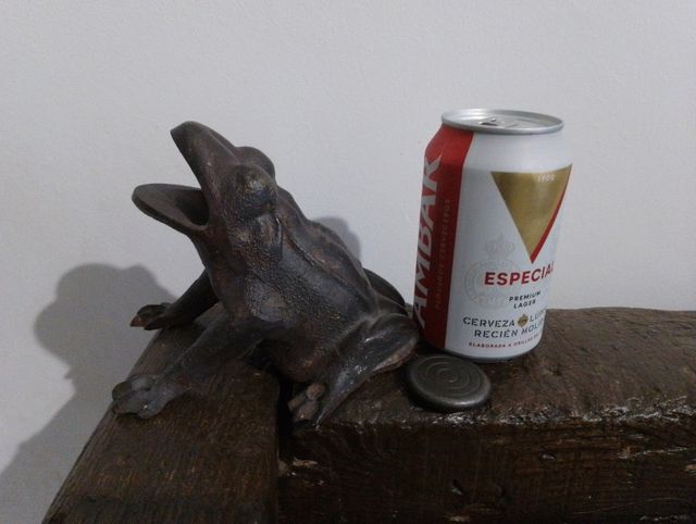 Vecchia rana e patatine