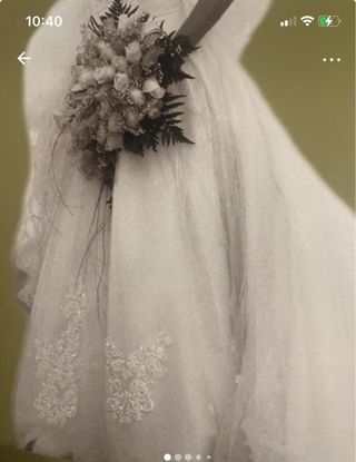 Vestido novia pedreria