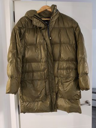 Abrigo zara verde oliva 