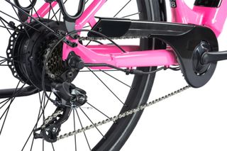 Bicicleta eléctrica Leader Fox Rosa 28" talla 18"