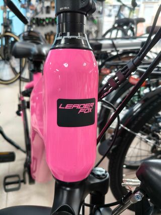 Bicicleta eléctrica Leader Fox Rosa 28" talla 18"