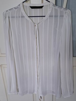 Blusa blanca de gasa