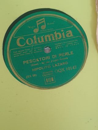 8 dischi 78 giri x grammofono columbia titoli FOTO