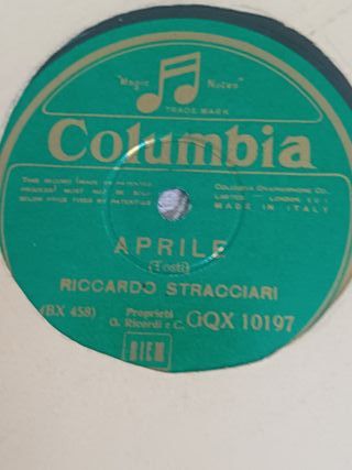 8 dischi 78 giri x grammofono columbia titoli FOTO