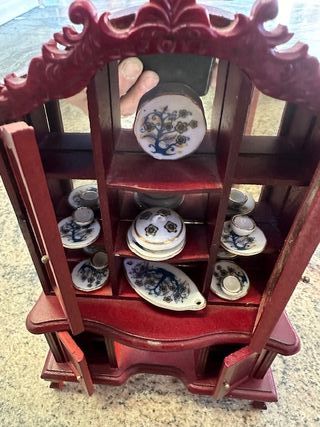 casa delle bambole miniatura piatti armadio armadi