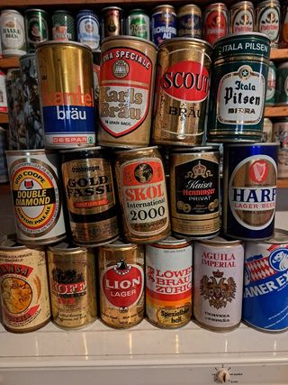 Lattine birra anni 70