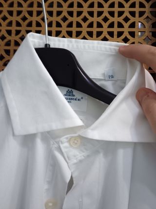 Camicia uomo bianca in misto cotone stretch
