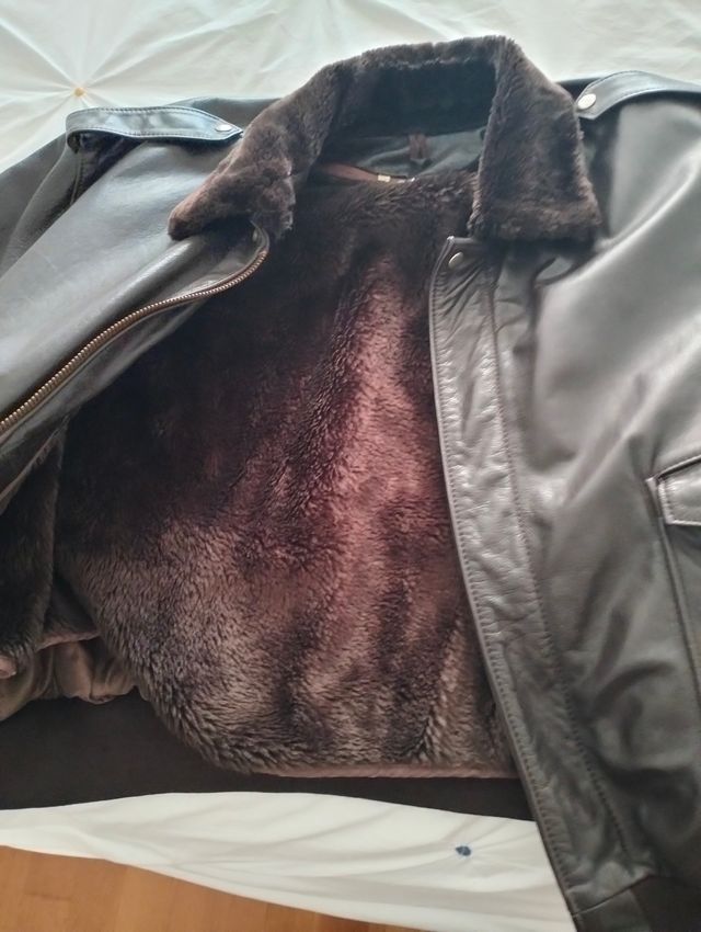 Giacca in vera pelle, la taglia 3 equivale a una L