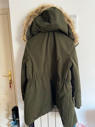 Nueva Chaqueta Zara trf verde oscuro talla L