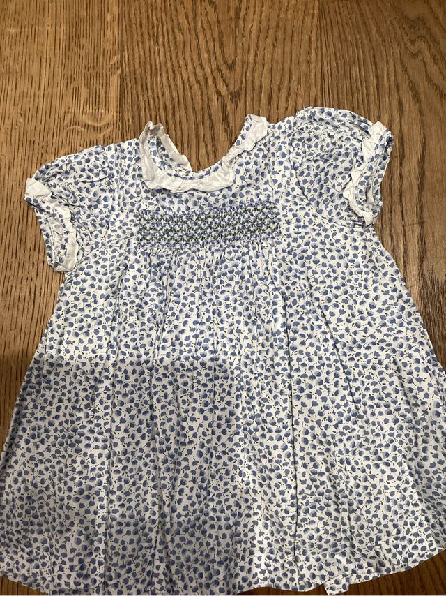 Vestido Doña carmen 18m nido de abeja